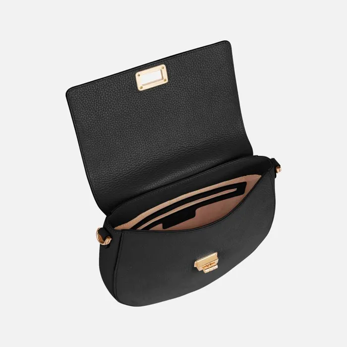 Geox Bags FLAVIE A Women039s Black Shoulder Bag Online Store Black 8211 Woman
