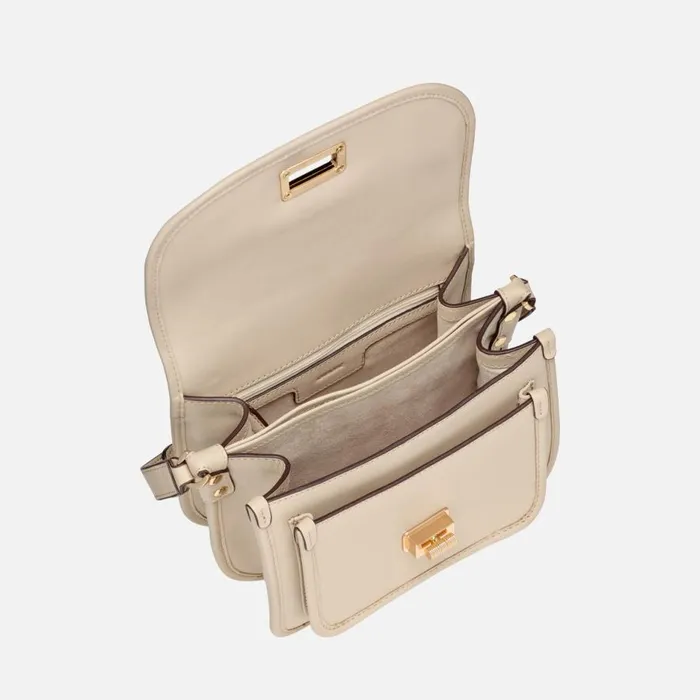 Geox Bags FLAVRIE WOMAN Off White Crossbody Bag Off White 8211 Woman