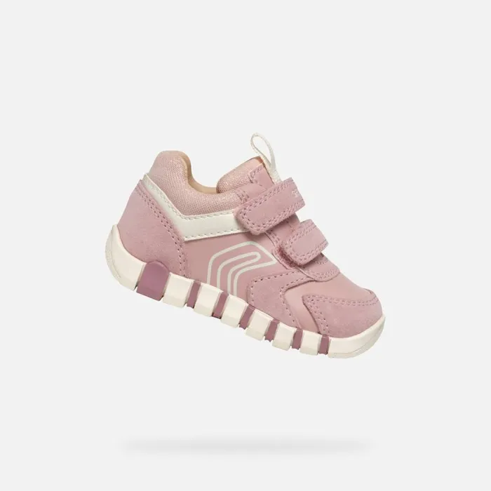 Geox First Steps IUPIDOO BABY Old RoseIvory Sneakers With Straps Old Roseivory 8211 Kids Geox First Steps IUPIDOO BABY Old RoseIvory Sneakers With Straps Old Roseivory 8211 Kids