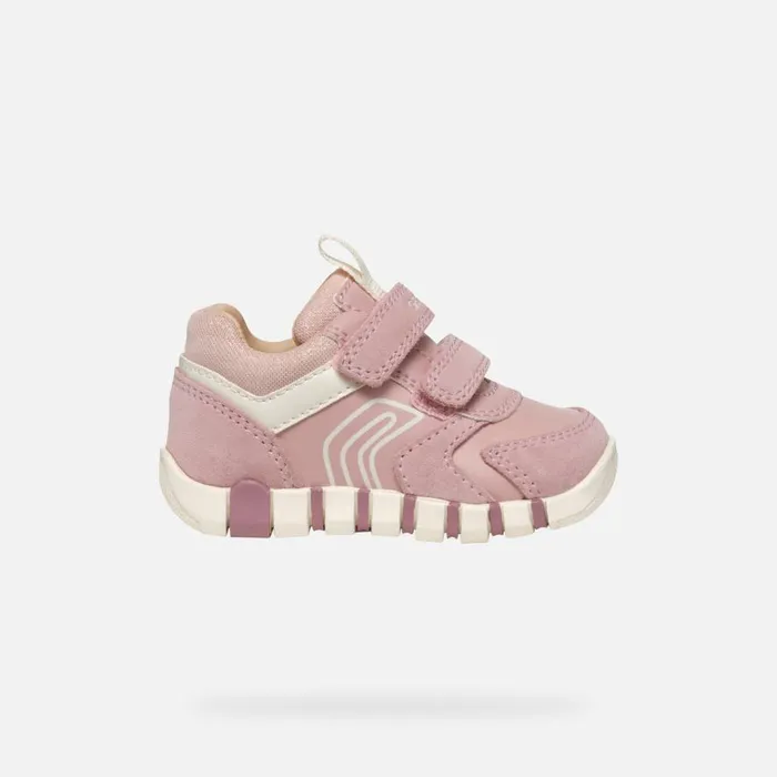 Geox First Steps IUPIDOO BABY Old RoseIvory Sneakers With Straps Old Roseivory 8211 Kids