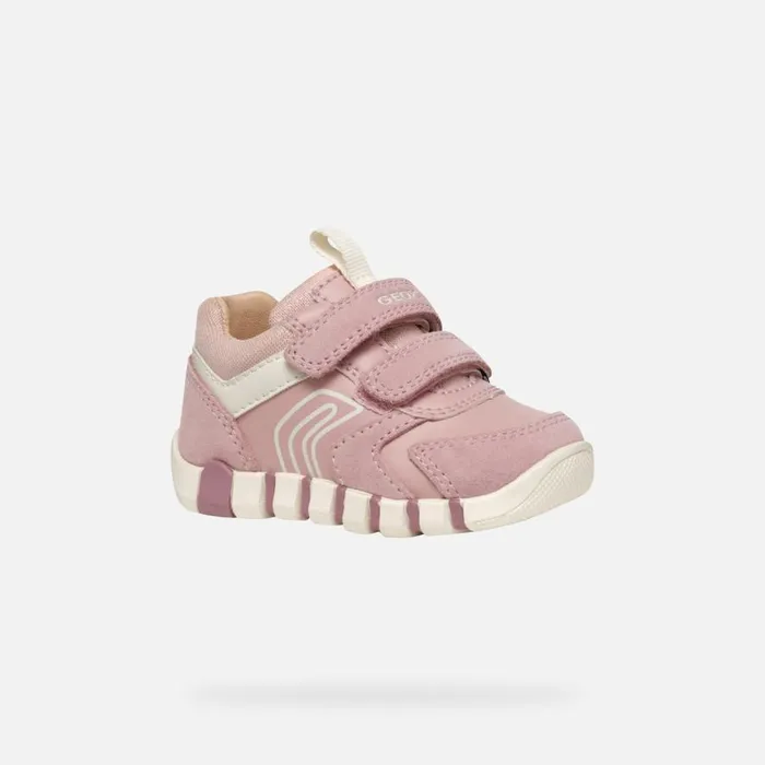 Geox First Steps IUPIDOO BABY Old RoseIvory Sneakers With Straps Old Roseivory 8211 Kids