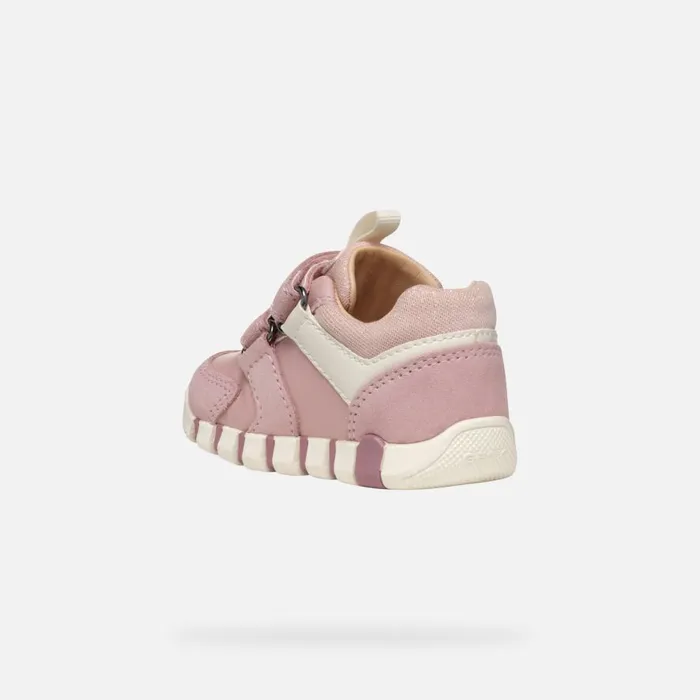 Geox First Steps IUPIDOO BABY Old RoseIvory Sneakers With Straps Old Roseivory 8211 Kids
