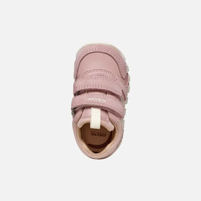 Geox First Steps IUPIDOO BABY Old RoseIvory Sneakers With Straps Old Roseivory 8211 Kids