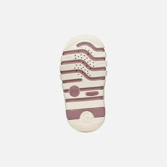 Geox First Steps IUPIDOO BABY Old RoseIvory Sneakers With Straps Old Roseivory 8211 Kids