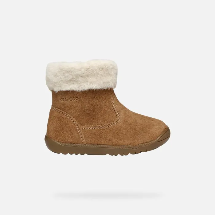 Geox First Steps MACCHIA BABY GIRL Whisky Mid Calf Boots Whisky 8211 Kids