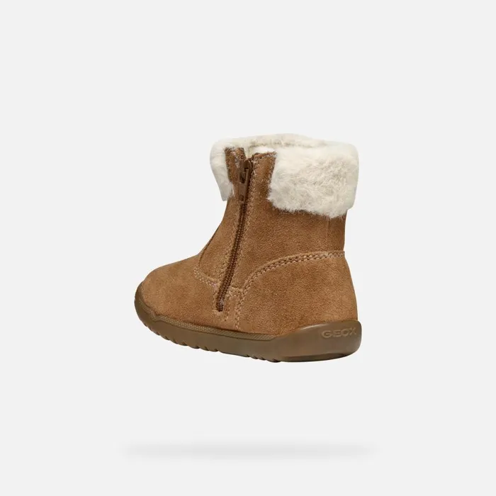 Geox First Steps MACCHIA BABY GIRL Whisky Mid Calf Boots Whisky 8211 Kids
