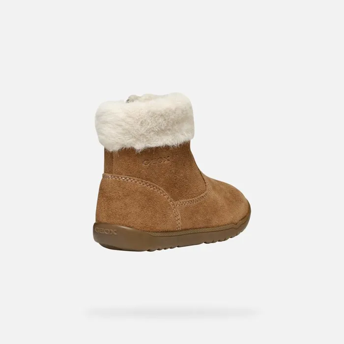 Geox First Steps MACCHIA BABY GIRL Whisky Mid Calf Boots Whisky 8211 Kids