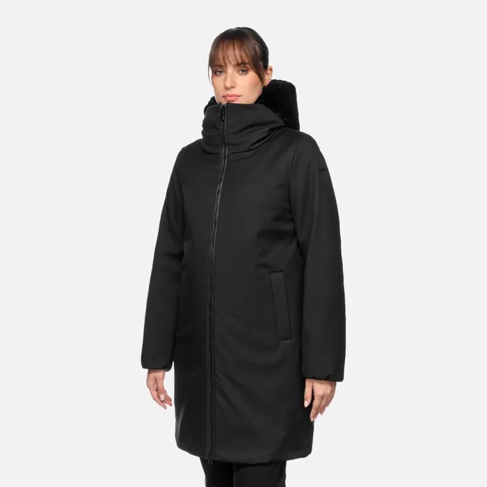 Geox Jackets DESYA WOMAN Black Long Parka Black 8211 Woman