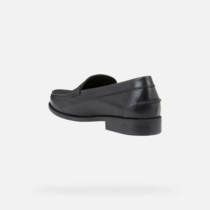 Geox Loafers NEW DAMON Men039s Black Leather Loafers Geox Black 8211 Man