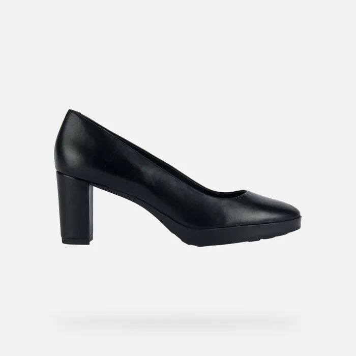 Geox Pumps WALK PLEASURE 60 Women039s Black Medium Heel Pumps Geox Black 8211 Woman