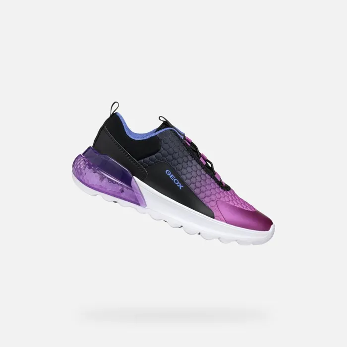 Geox Sneakers ACTIVART ILLUMINUS JUNIOR BlackPurple Low Top Sneakers Blackpurple 8211 Kids Geox Sneakers ACTIVART ILLUMINUS JUNIOR BlackPurple Low Top Sneakers Blackpurple 8211 Kids