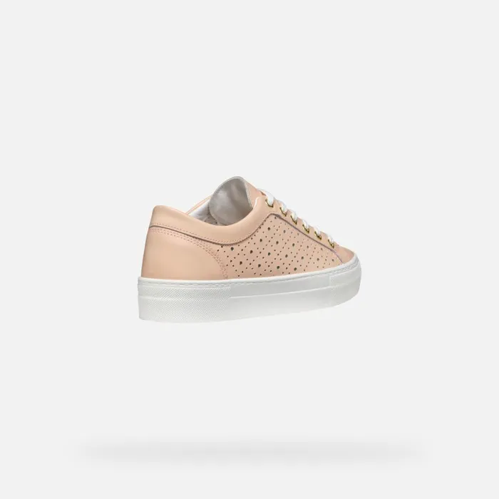 Geox Sneakers CLAUDIN WOMAN Beige Low Top Sneakers Beige 8211 Woman