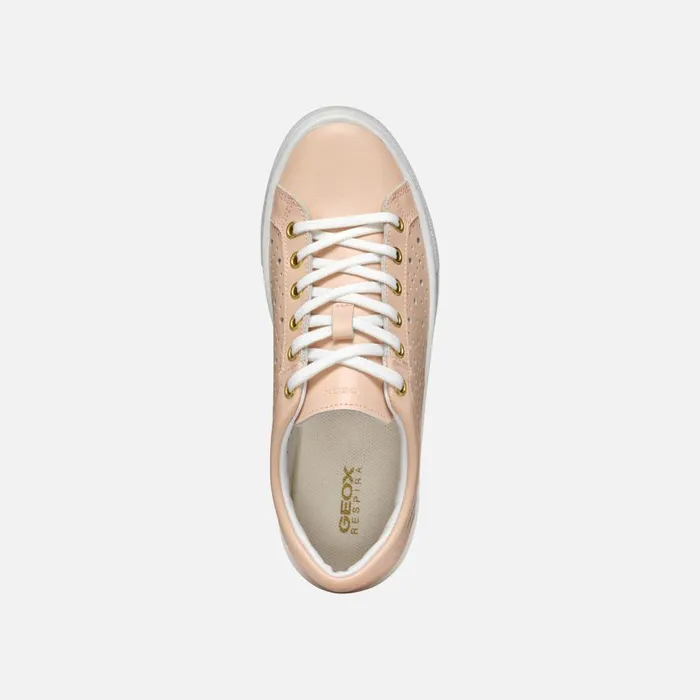 Geox Sneakers CLAUDIN WOMAN Beige Low Top Sneakers Beige 8211 Woman
