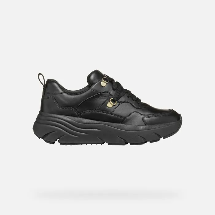 Geox Sneakers DIAMANTA WOMAN Black Low Top Sneakers Black 8211 Woman