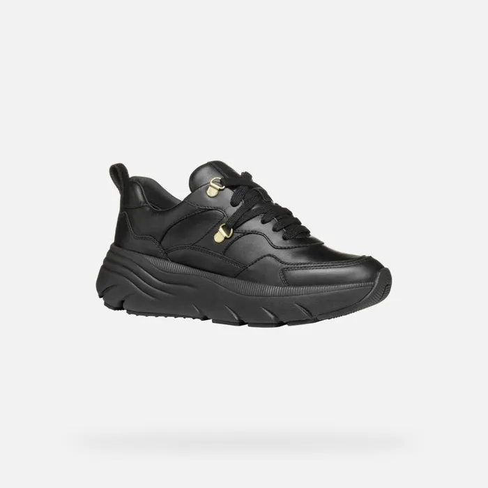 Geox Sneakers DIAMANTA WOMAN Black Low Top Sneakers Black 8211 Woman