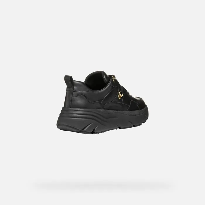 Geox Sneakers DIAMANTA WOMAN Black Low Top Sneakers Black 8211 Woman