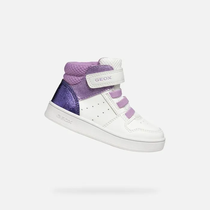 Geox Sneakers ECLYPER BABY WhiteLavender High Top Sneakers Whitelavender 8211 Kids Geox Sneakers ECLYPER BABY WhiteLavender High Top Sneakers Whitelavender 8211 Kids