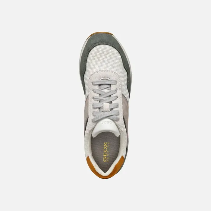 Geox Sneakers RUNNTIX WOMAN Off WhiteSage Low Top Sneakers Off Whitesage 8211 Woman