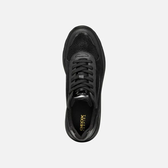 Geox Sneakers SPHERICA EC13 WOMAN Black Wedge Sneakers Black 8211 Woman