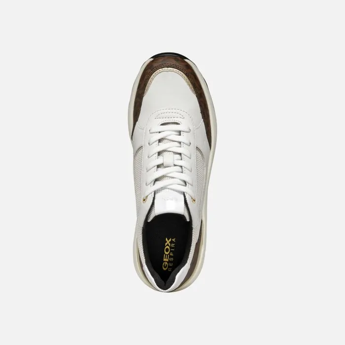 Geox Sneakers SPHERICA EC13 WOMAN WhiteOff White Wedge Sneakers Whiteoff White 8211 Woman