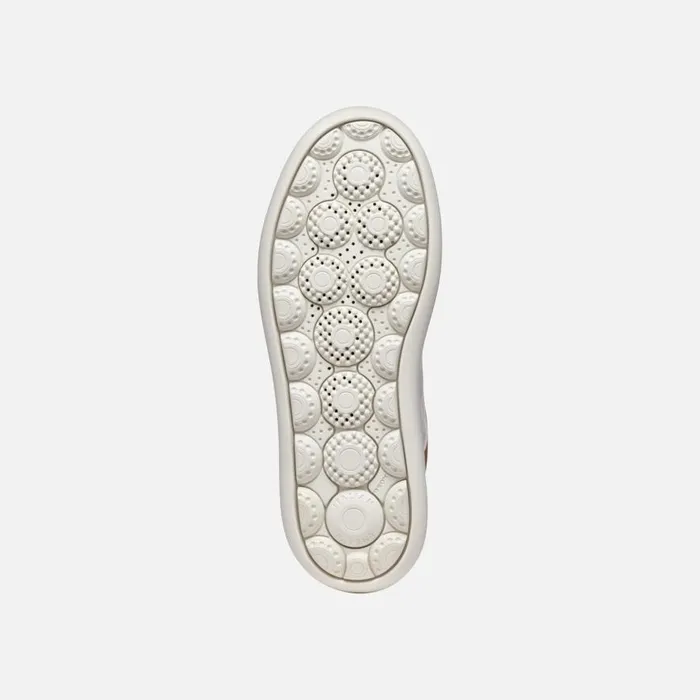 Geox Sneakers SPHERICA ECUB2 WOMAN WhiteLight Taupe Low Top Sneakers Whitelight Taupe 8211 Woman