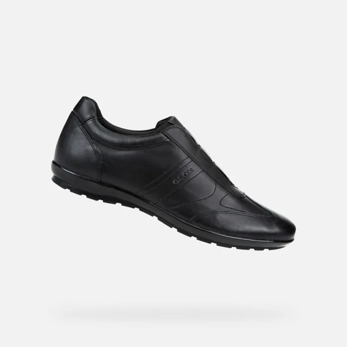 Geox Sneakers SYMBOL Men039s Black Leather Shoes Geox Black 8211 Man