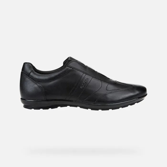 Geox Sneakers SYMBOL Men039s Black Leather Shoes Geox Black 8211 Man