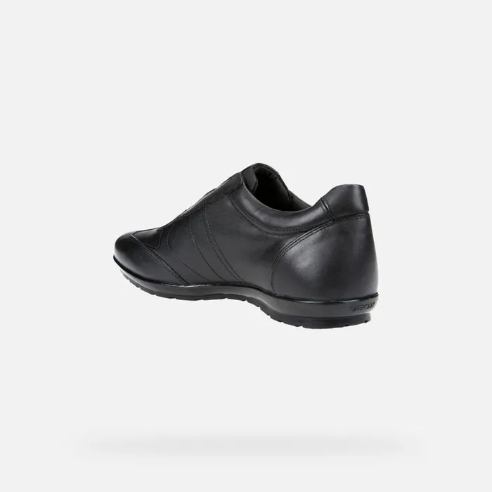 Geox Sneakers SYMBOL Men039s Black Leather Shoes Geox Black 8211 Man