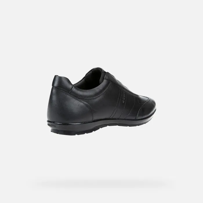 Geox Sneakers SYMBOL Men039s Black Leather Shoes Geox Black 8211 Man