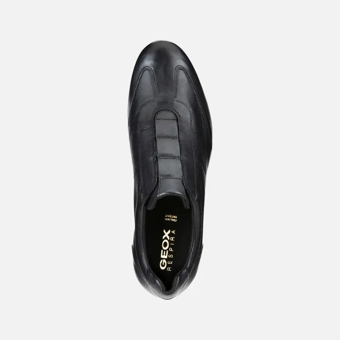 Geox Sneakers SYMBOL Men039s Black Leather Shoes Geox Black 8211 Man