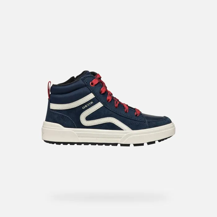 Geox Sneakers WEEMBLE BOY NavyRed High Top Sneakers Navyred 8211 Kids