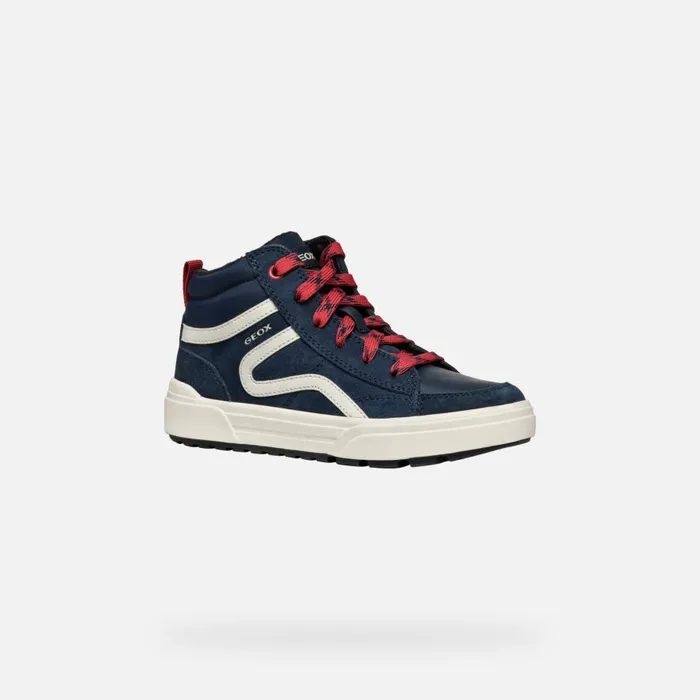 Geox Sneakers WEEMBLE BOY NavyRed High Top Sneakers Navyred 8211 Kids