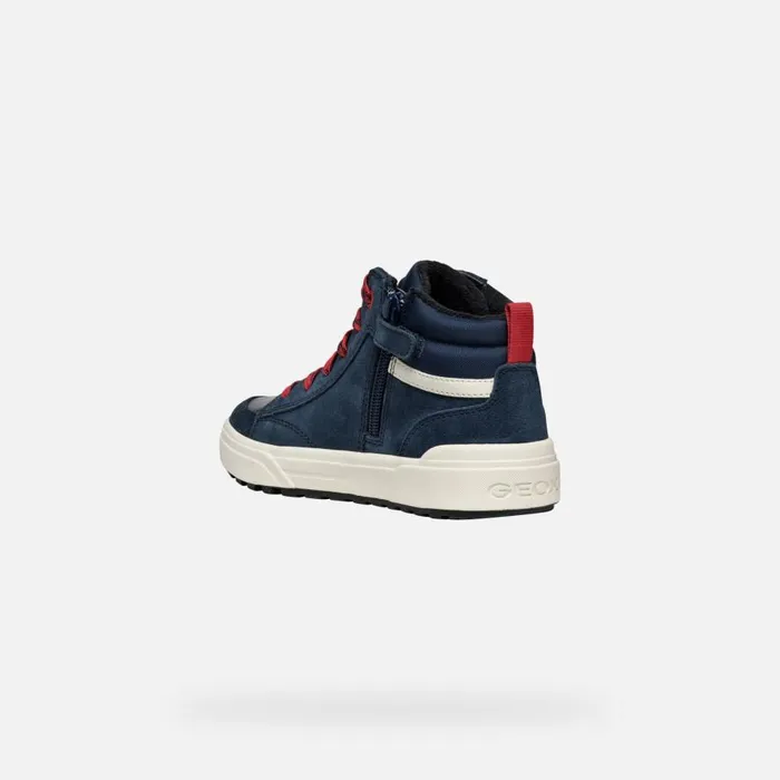 Geox Sneakers WEEMBLE BOY NavyRed High Top Sneakers Navyred 8211 Kids