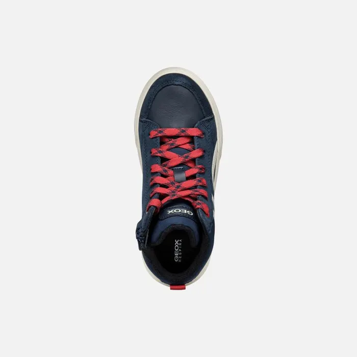 Geox Sneakers WEEMBLE BOY NavyRed High Top Sneakers Navyred 8211 Kids
