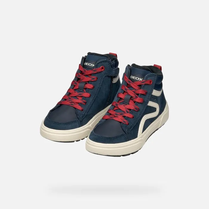 Geox Sneakers WEEMBLE BOY NavyRed High Top Sneakers Navyred 8211 Kids