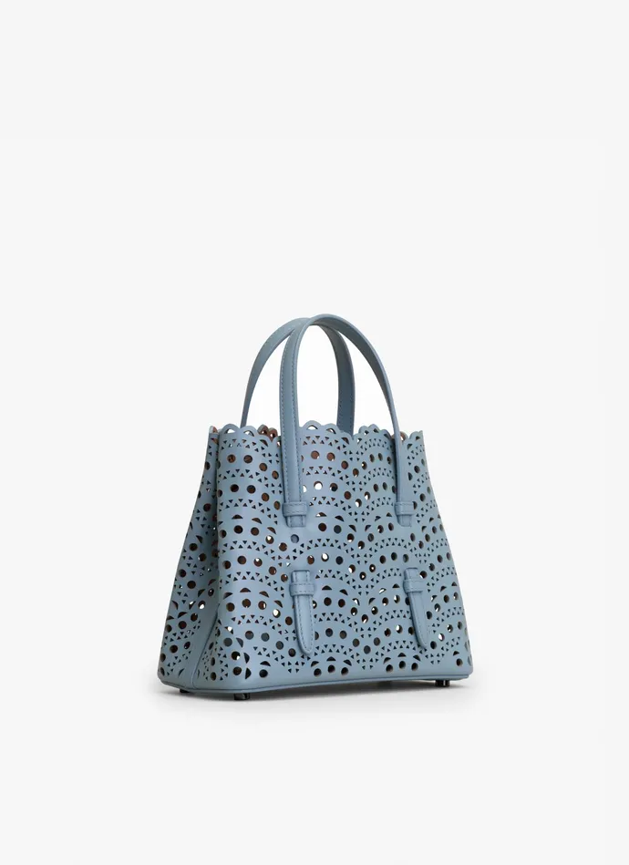 Gray MINA 20 BAG IN VIENNE WAVE CALFSKIN Women Alaa Mini Bags