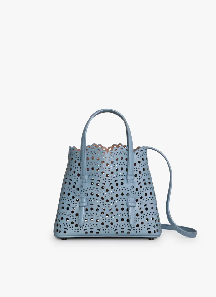 Gray MINA 20 BAG IN VIENNE WAVE CALFSKIN Women Alaa Mini Bags
