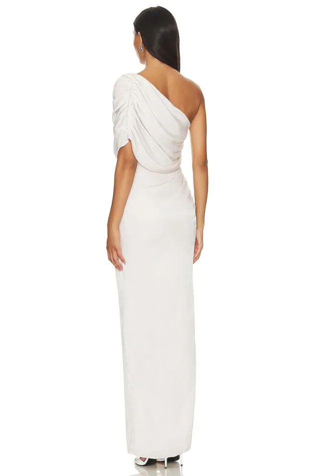 Hayden Gown Champagne Beige Women Lovers and Friends Dresses
