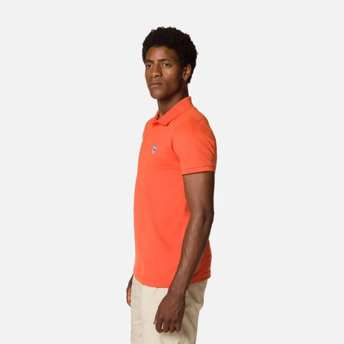 Herren Polos Und TShirts Rossignol Polohemd Mit Logo Fr Herren Flameorange