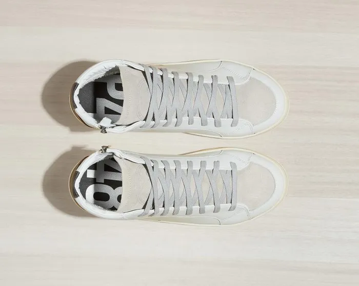 High Tops Mens P448 Skate WhiteBrown