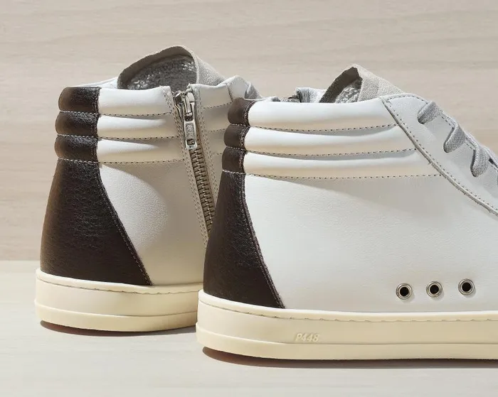 High Tops Mens P448 Skate WhiteBrown