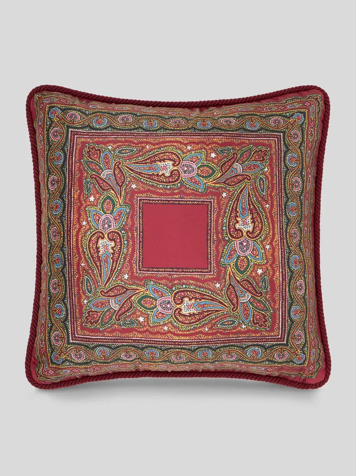 Home Printed Silk Cushion Etro Cushions