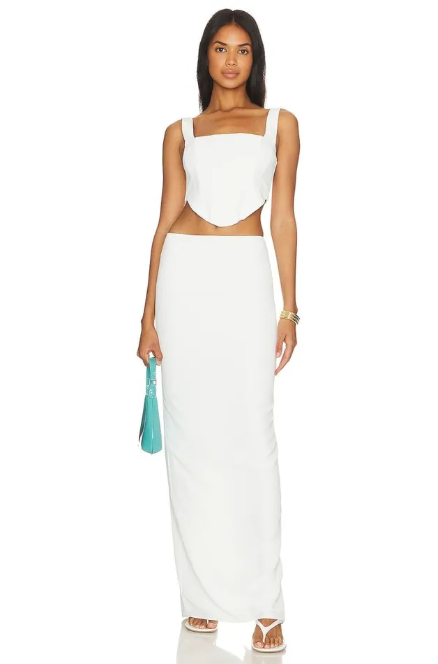 Imani Maxi Skirt Opal White Women Lovers and Friends Skirts