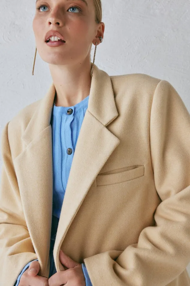 JacketsCoats Women VRG GRL Nada Blazer Butter JacketsCoats Women VRG GRL Nada Blazer Butter