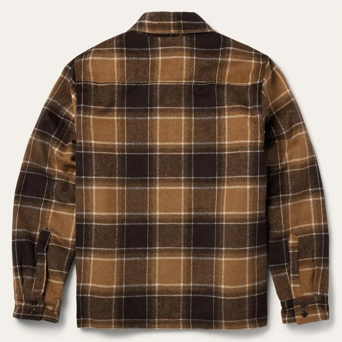 Jackets Men Stetson Brown Plaid Western Coat Brown