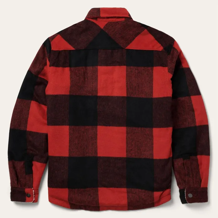 Jackets Men Stetson Buffalo Plaid Western Coat Red
