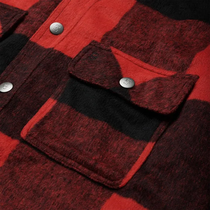Jackets Men Stetson Buffalo Plaid Western Coat Red