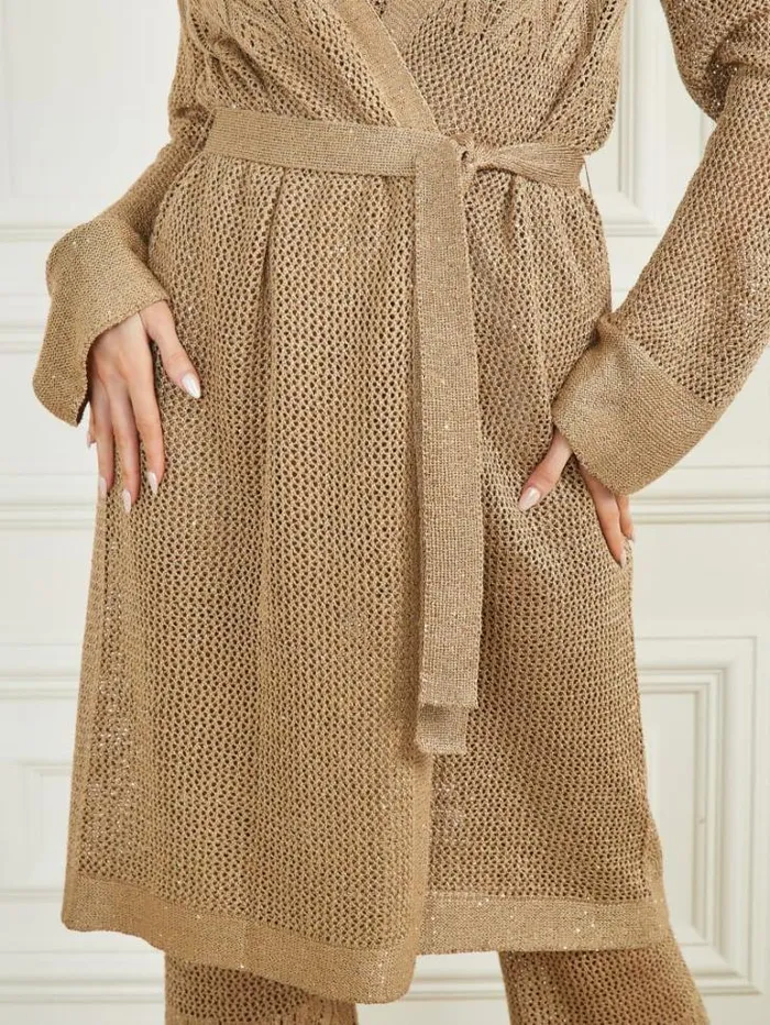 Jackets Women Marciano Whitney Long Sweater Cardigan English Cake Multi Jackets Women Marciano Whitney Long Sweater Cardigan English Cake Multi