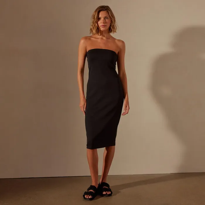 James Perse DressesJumpsuits Double Knit Strapless Dress Black 8211 Women