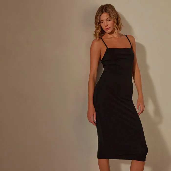 James Perse DressesJumpsuits Lotus Rib Cami Dress Black 8211 Women